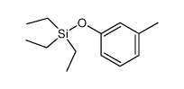 triethyl(m-tolyloxy)silane Structure