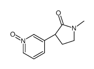 (3S)-1-methyl-3-(1-oxidopyridin-1-ium-3-yl)pyrrolidin-2-one结构式