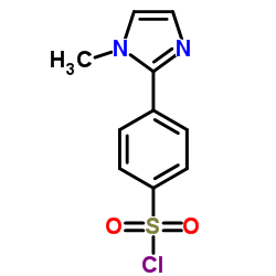 4-(1-Methyl-1H-imidazol-2-yl)benzenesulfonyl chloride结构式