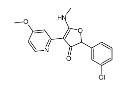 3(2H)-Furanone,2-(3-chlorophenyl)-4-(4-methoxy-2-pyridinyl)-5-(methylamino)- picture