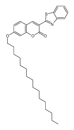 3-(1,3-benzothiazol-2-yl)-7-hexadecoxychromen-2-one Structure