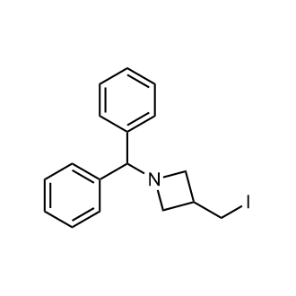 1-Benzhydryl-3-(iodomethyl)azetidine Structure