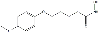 N-hydroxy-5-(4-methoxyphenoxy)pentanamide结构式