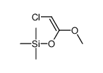 (2-chloro-1-methoxyethenoxy)-trimethylsilane结构式