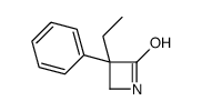 3-ethyl-3-phenylazetidin-2-one结构式