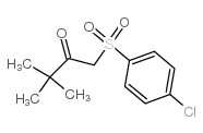 1-(4'-chlorobenzenesulfonyl)-3,3-dimethylbutane-2-one structure