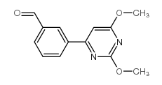 3-(2,6-Dimethoxypyrimidin-4-yl)benzaldehyde Structure