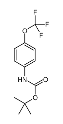 4-(三氟甲氧基)苯基氨基甲酸叔丁酯结构式