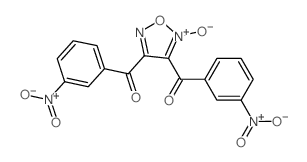 Methanone,(2-oxido-1,2,5-oxadiazole-3,4-diyl)bis[(3-nitrophenyl)- (9CI) Structure