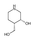 cis-4-(Hydroxymethyl)Piperidin-3-ol Structure