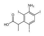 2-(3-Amino-2,4,6-triiodophenyl)propionic acid structure