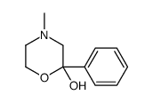 4-Methyl-2-phenyl-2-morpholinol Structure
