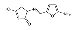 1-(((5-amino-2-furanyl)methylene)amino)-2,4-imidazolidinedione Structure
