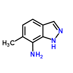 6-甲基-1H-吲唑-7-胺结构式