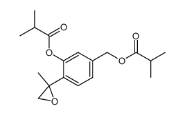 2-methyl-2-(2'-hydroxy-4'-hydroxymethylphenyl)oxirane diisobutyrate Structure