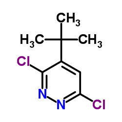 4-叔丁基-3,6-二氯哒嗪结构式