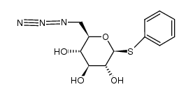 6-azido-6-deoxy-1-phenylthio-β-D-glucopyranoside Structure