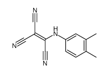 2-(3,4-Xylidino)-1,1,2-ethenetricarbonitrile结构式