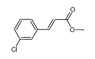 (E)-3-(3-氯苯基)丙烯酸甲酯结构式