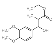 Benzenepropanoic acid, b-hydroxy-3,4-dimethoxy-a-methyl-, ethyl ester结构式