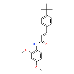 3-[4-(TERT-BUTYL)PHENYL]-N-(2,4-DIMETHOXYPHENYL)ACRYLAMIDE structure