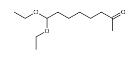 8,8-diethoxy-octan-2-one结构式