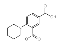 3-Nitro-4-piperidin-1-ylbenzoic acid structure