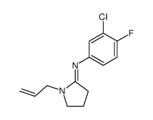 [1-Allyl-pyrrolidin-(2E)-ylidene]-(3-chloro-4-fluoro-phenyl)-amine Structure