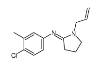 N-(4-chloro-3-methylphenyl)-1-prop-2-enylpyrrolidin-2-imine Structure