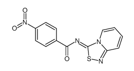 4-nitro-N-([1,2,4]thiadiazolo[4,3-a]pyridin-3-ylidene)benzamide结构式