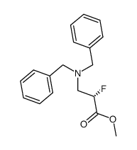 (S)-methyl 3-(dibenzylamino)-2-fluoropropanoate Structure