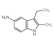 1H-Indol-5-amine,3-ethyl-2-methyl-结构式