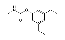 N-Methylcarbamic acid 3,5-diethylphenyl ester Structure