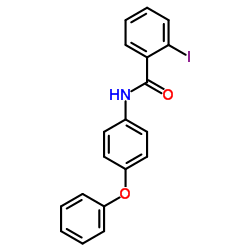 2-Iodo-N-(4-phenoxyphenyl)benzamide结构式
