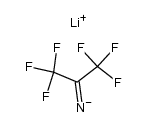 lithium perfluoro isopropylideneamide Structure