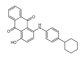 1-[(4-Cyclohexylphenyl)amino]-4-hydroxy-9,10-anthracenedione Structure