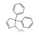 1H-Pyrazole,4,5-dihydro-1-methyl-5,5-diphenyl-结构式