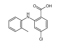 4-chloro-2-o-toluidino-benzoic acid结构式
