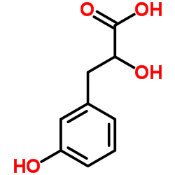 2-Hydroxy-3-(3-hydroxy-phenyl)-propionic acid结构式