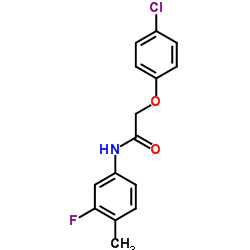 2-(4-Chlorophenoxy)-N-(3-fluoro-4-methylphenyl)acetamide结构式