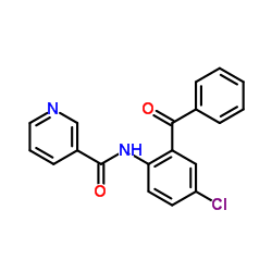 N-(2-Benzoyl-4-chlorophenyl)nicotinamide Structure