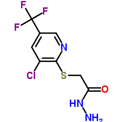 2-([3-CHLORO-5-(TRIFLUOROMETHYL)-2-PYRIDINYL]SULFANYL)ACETOHYDRAZIDE Structure