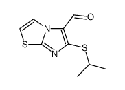 6-(异丙基硫代)咪唑并[2,1-b]噻唑-5-甲醛结构式