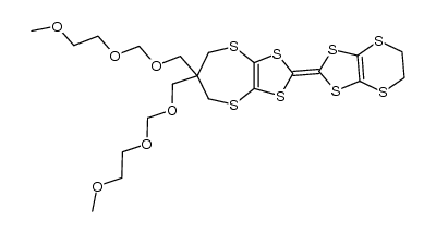 6,6-Bis(methoxyethoxymethoxymethyl)-2-(6',7'-dihydro[1,3]dithiolo[4,5-b][1,4]dithiin-2'-ylidene)-6,7-dihydro-5H-[1,3]dithiolo[4,5-b][1,4]dithiepine Structure