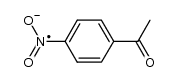 1-(4-nitro-phenyl)-ethanone, radical anion Structure
