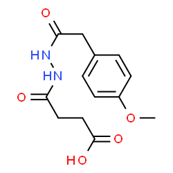 3-(N'-[2-(4-METHOXY-PHENYL)-ACETYL]-HYDRAZINOCARBONYL)-PROPIONIC ACID Structure