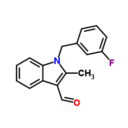 1-(3-Fluorobenzyl)-2-methyl-1H-indole-3-carbaldehyde结构式