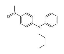 N-butyl-4-methylsulfinyl-N-phenylaniline结构式