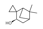 trans-3-hydroxy-6,6-dimethylnopinane-2-spiro-1'-cyclopropane结构式