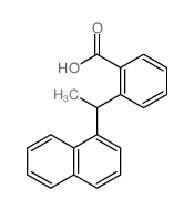 2-(1-naphthalen-1-ylethyl)benzoic acid structure